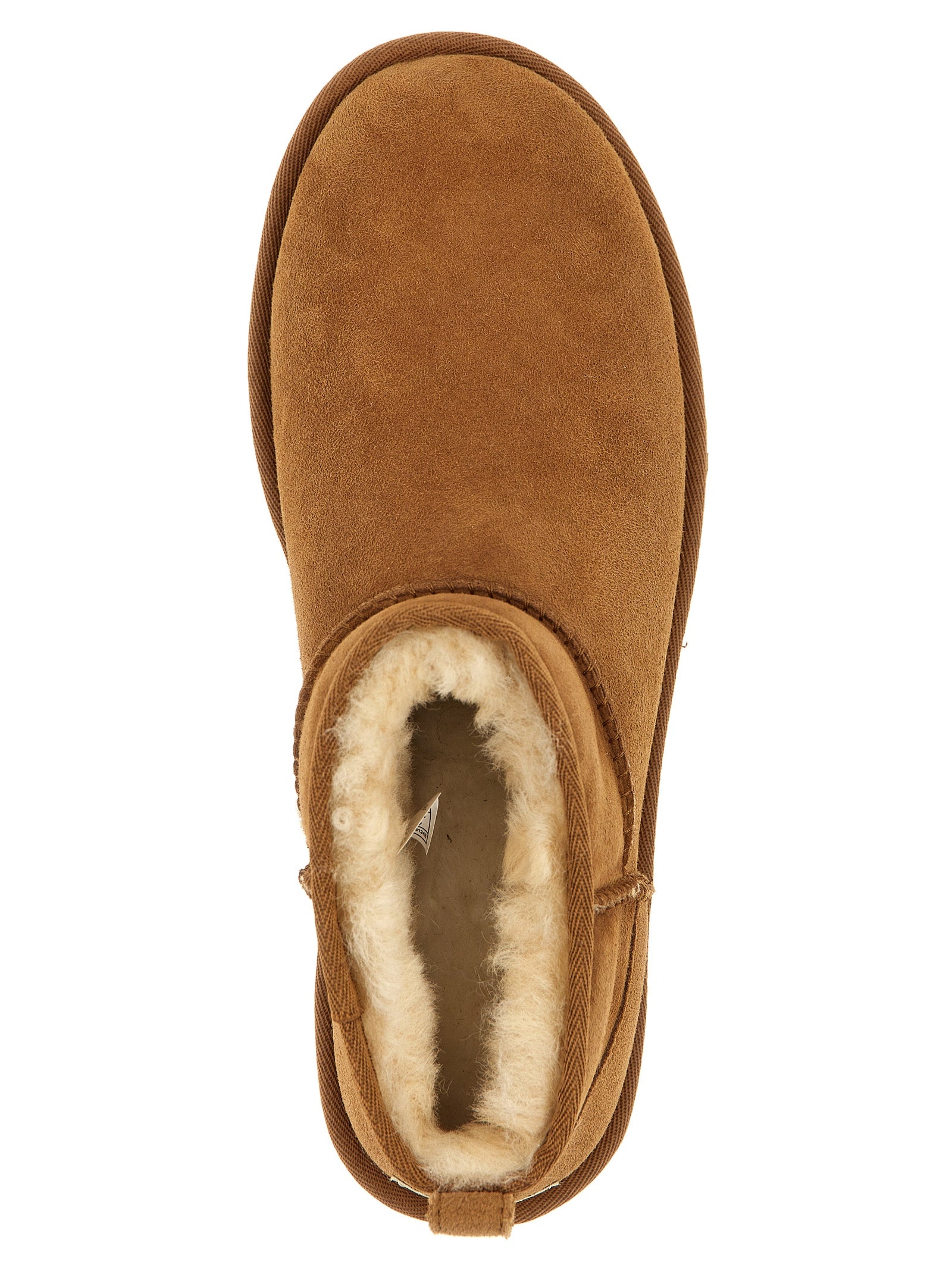 M Classic Ultra Mini ankle boots Brown Sheepskin Cow Leather Boots