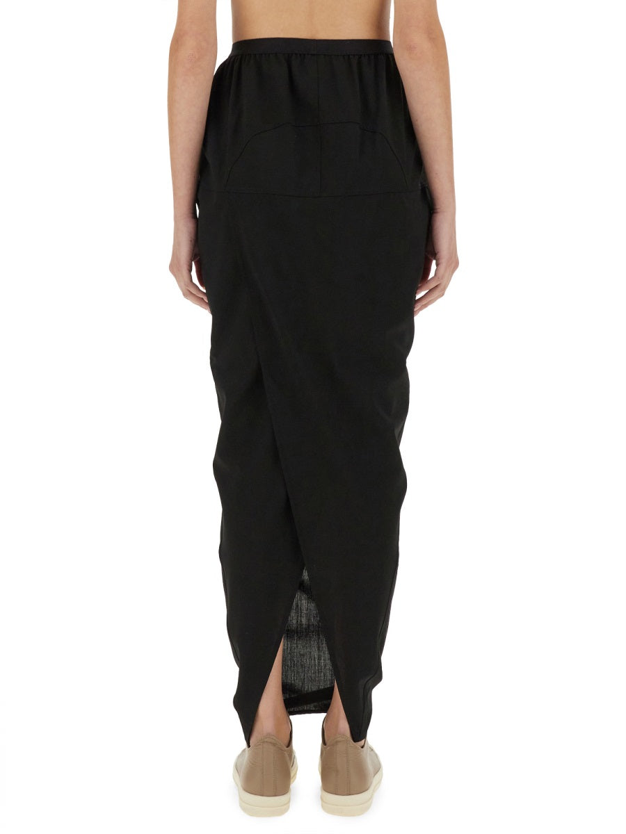 Maxi Skirt Black Wool