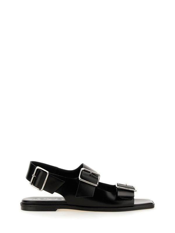 Sandal Black Calf Leather