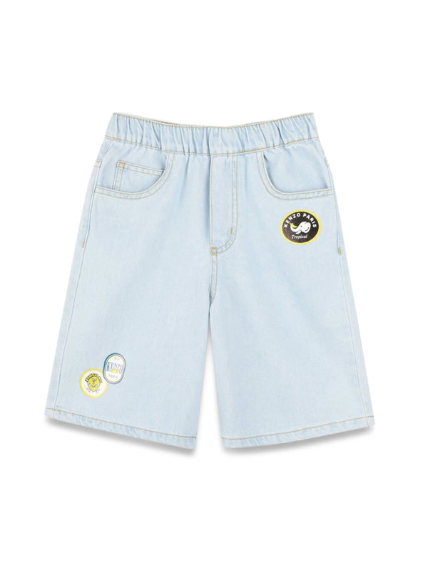 Bermuda Shorts Denim Cotton - Trimming: Polyester