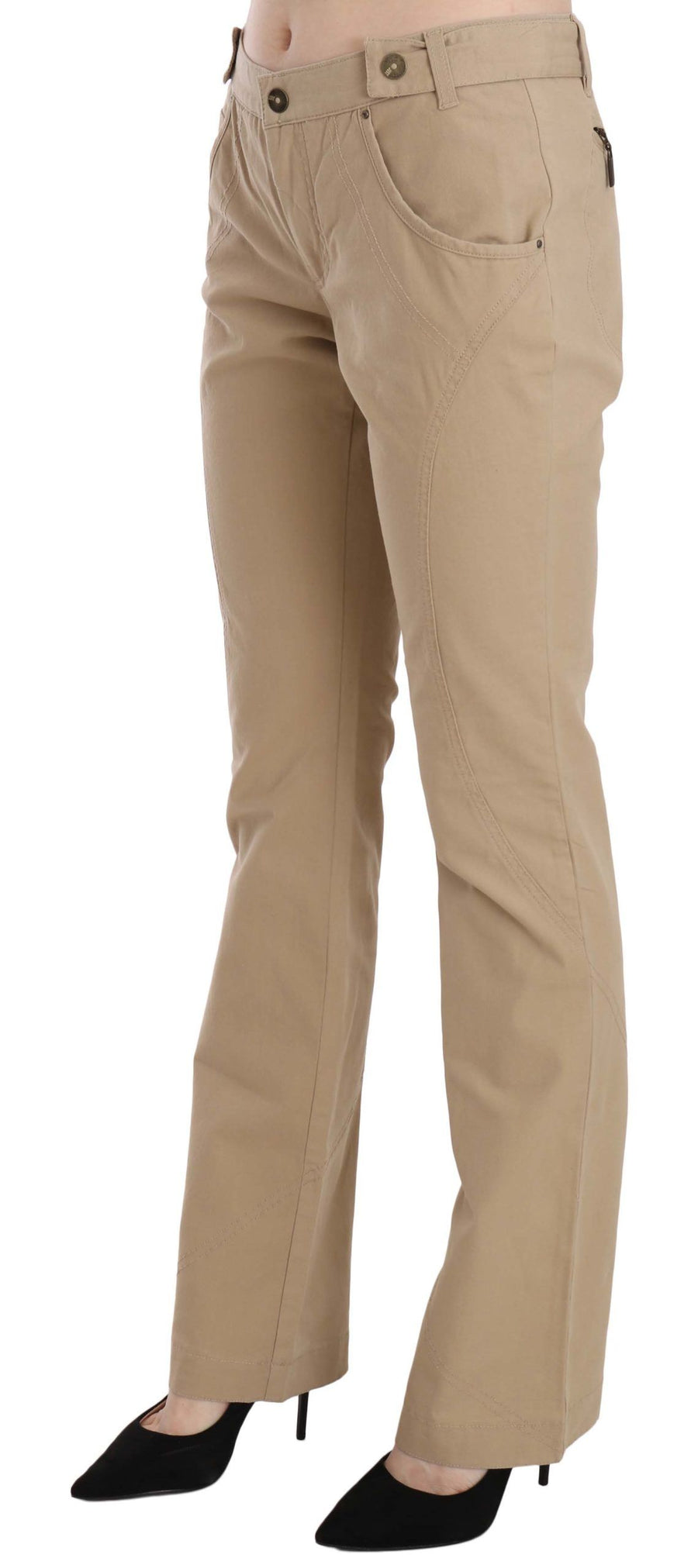 Just Cavalli 98% Cotton 4% Other materials trousers in beige