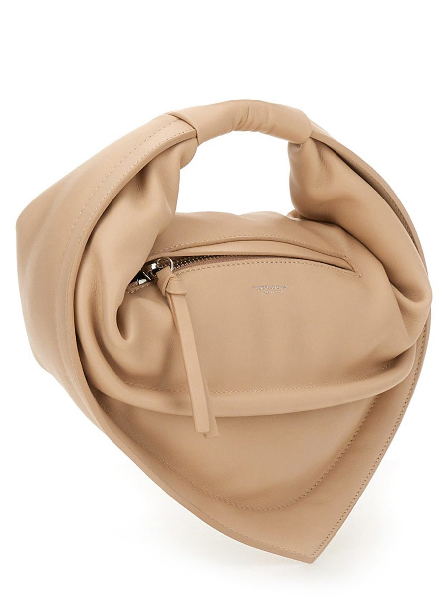 Midi Cupcake Bag Nude Calfskin Handbags