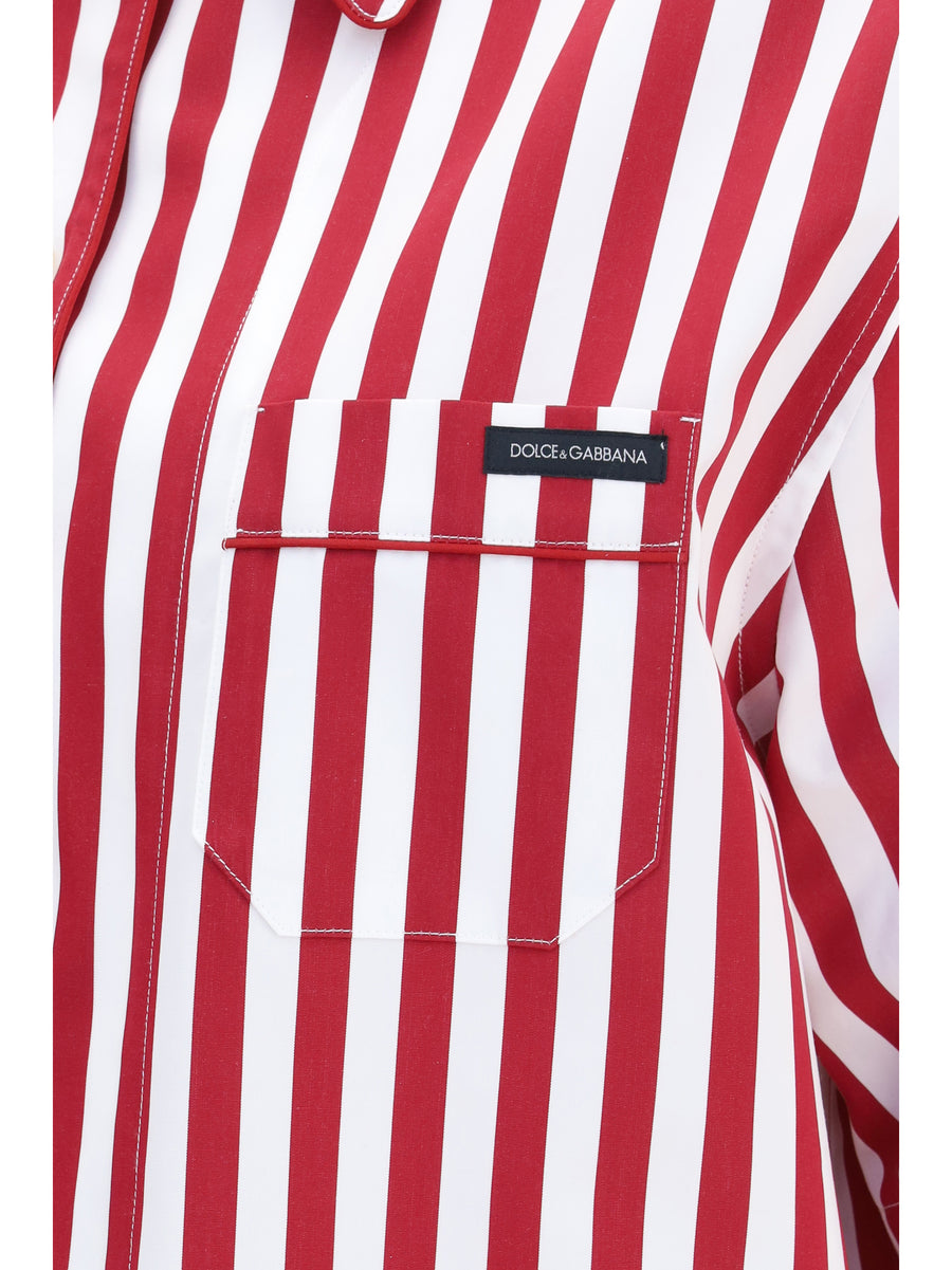 Cotton Shirt White-Red White/red