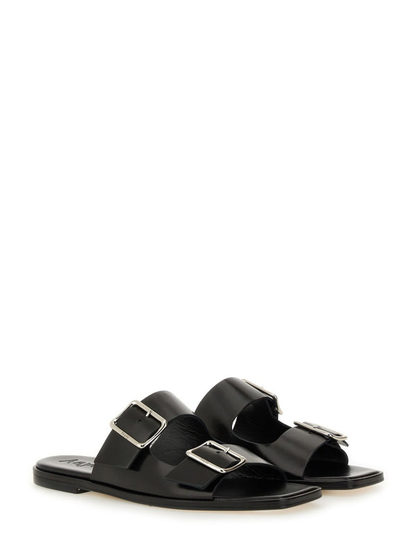 Sandal Tonya Black Calf Leather