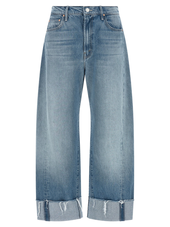 The Half-Pipe Ankle Cuff Fray jeans Light Blue Cotton