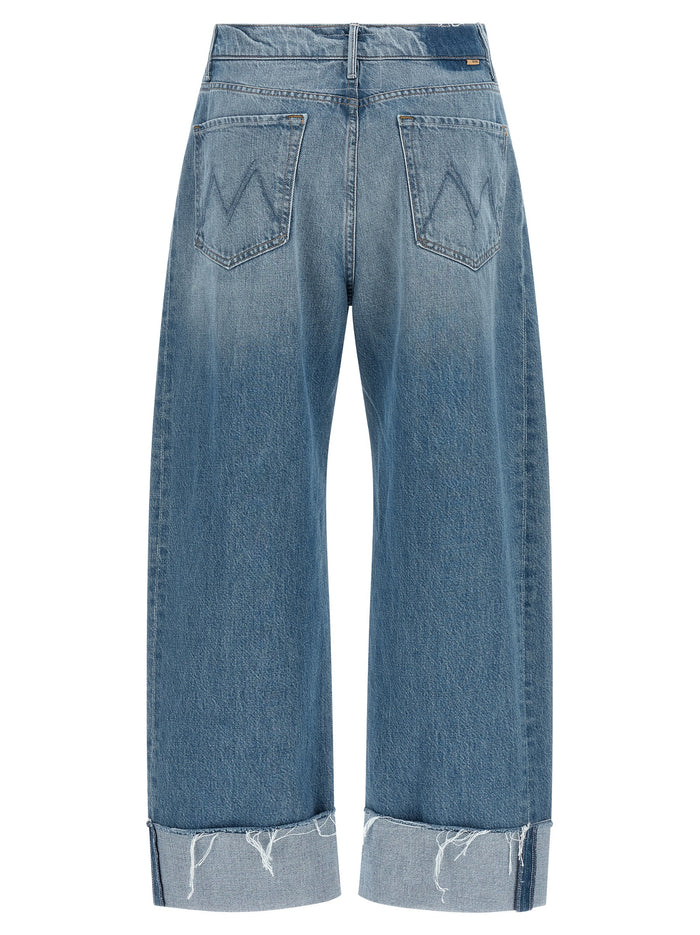 The Half-Pipe Ankle Cuff Fray jeans Light Blue Cotton