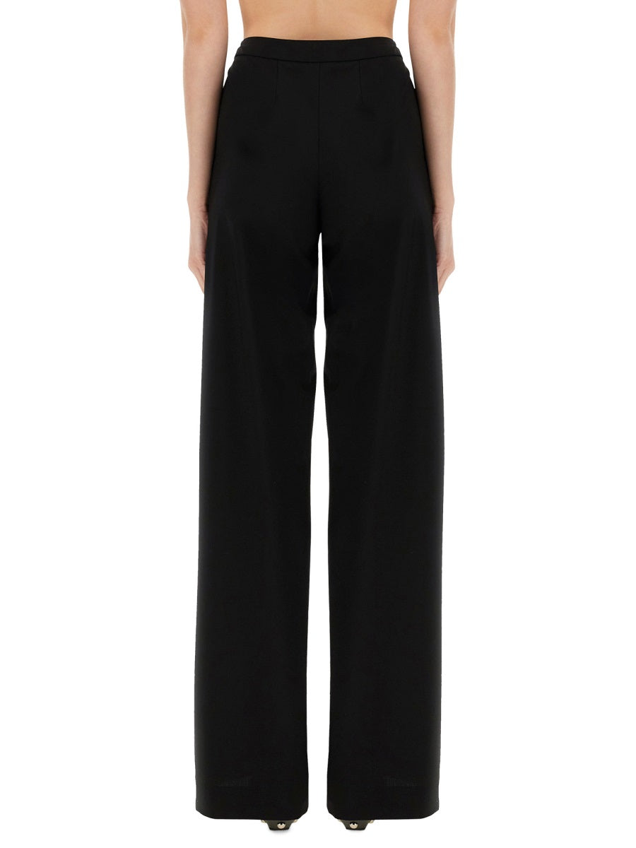 Diana Pants Black Wool Elastane Trousers