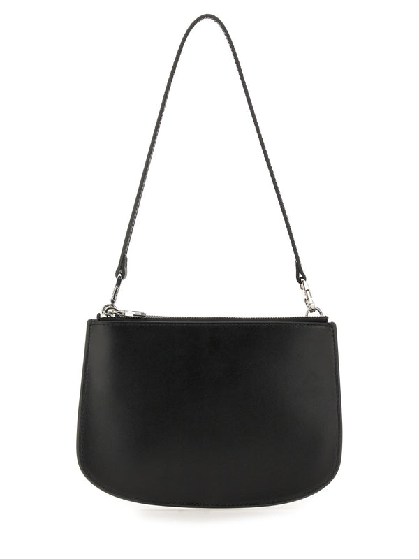 Shoulder Bag 1dr Twin Black Leather