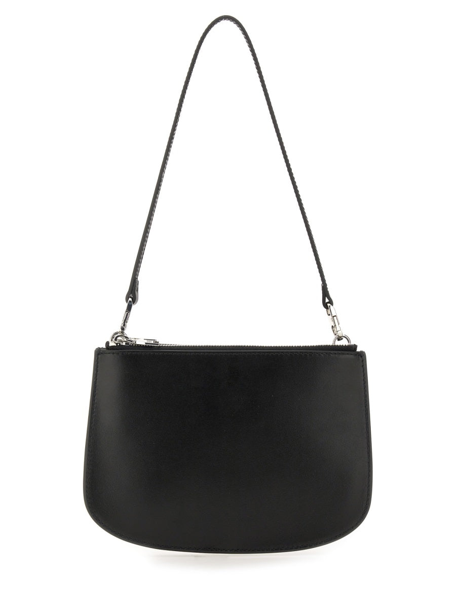 Shoulder Bag 1dr Twin Black Leather