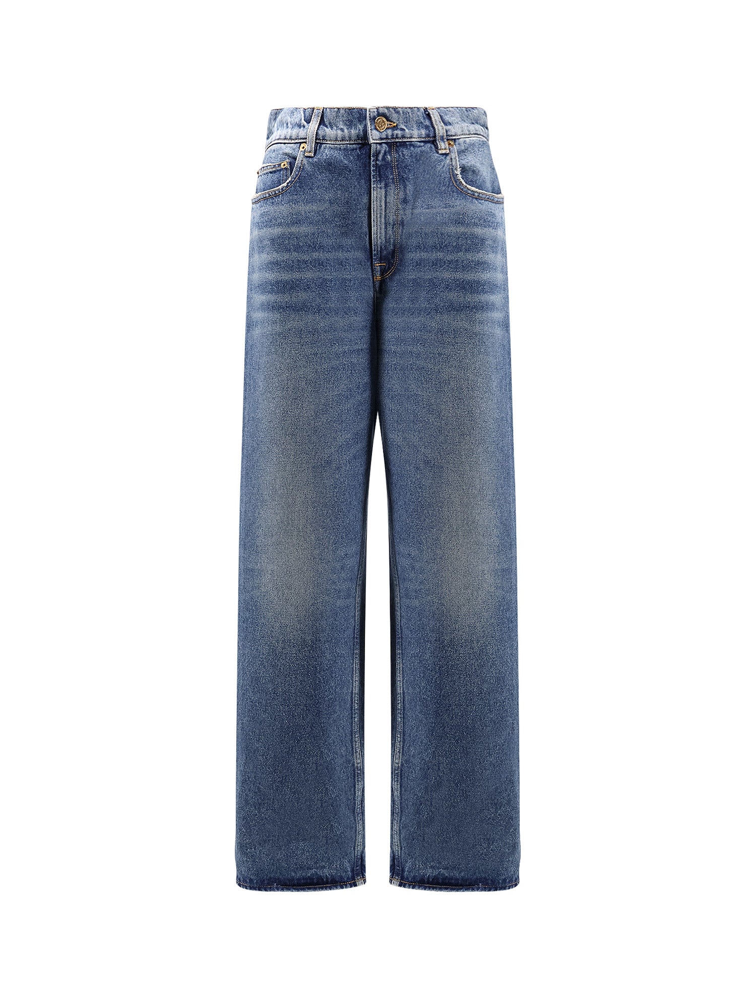 Golden Goose Jeans Blue Cotone
