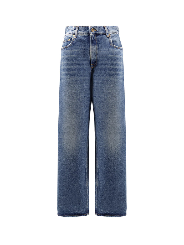 Golden Goose Jeans Blue Cotone
