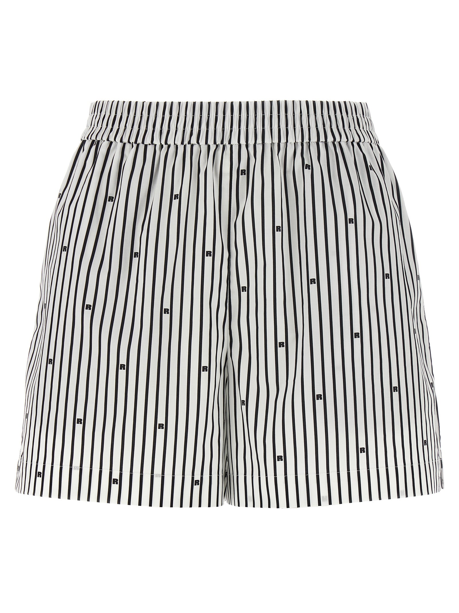 Short stripes White/black Cotton Bermuda