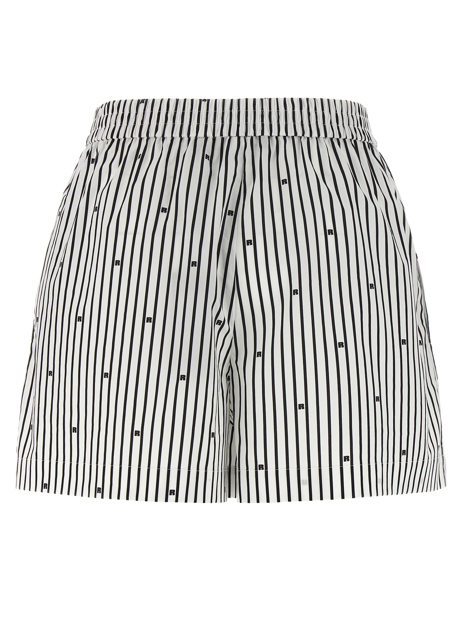 Short stripes White/black Cotton Bermuda