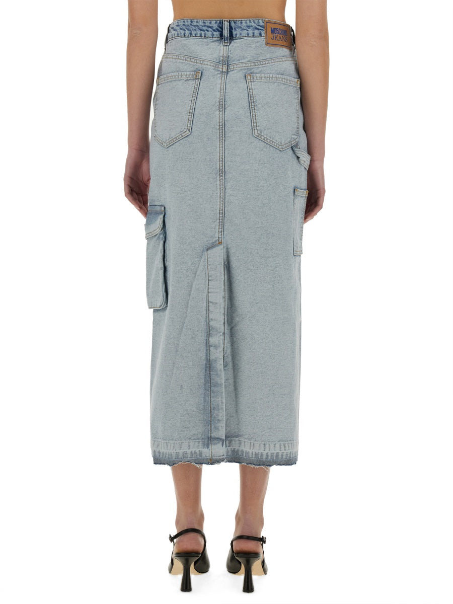 Long Denim Skirt Cotton