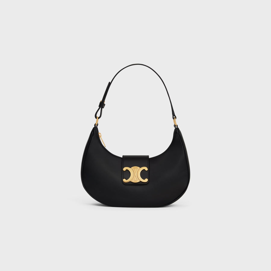 Medium Ava Triomphe Black Hand Bags