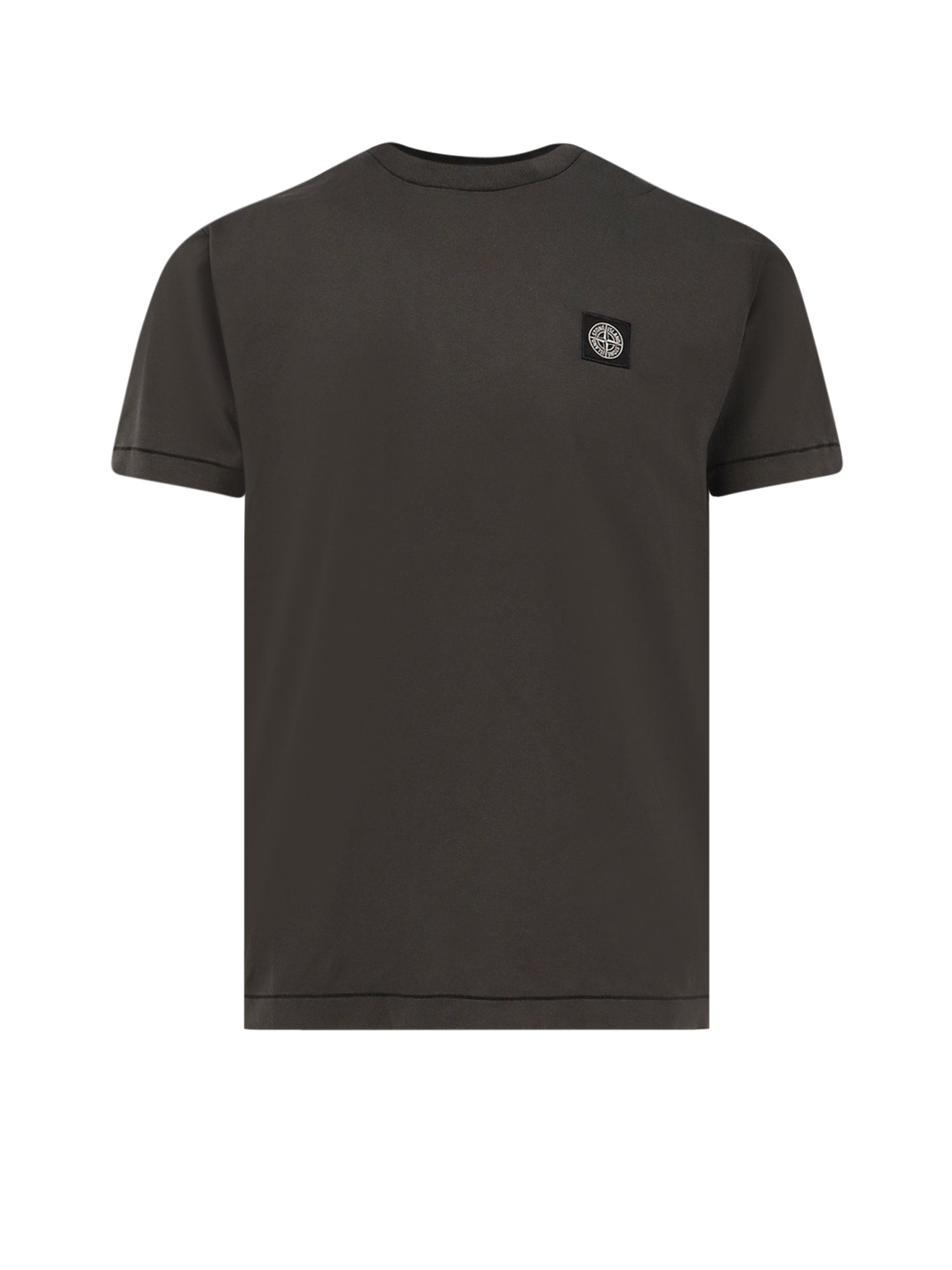 Stone Island T-Shirts And Polos Lead Grey Capo: Cotone