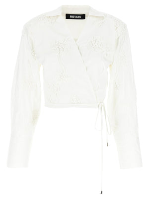 Rotate Birger Christensen Wrap Cotton Shirt