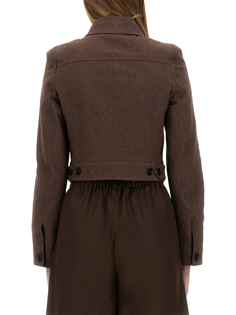 Jacket Carp Cotton Brown