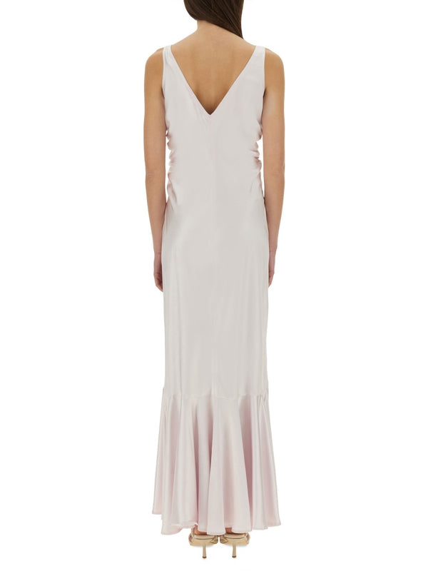 Katia Long Dress Pink Polyester