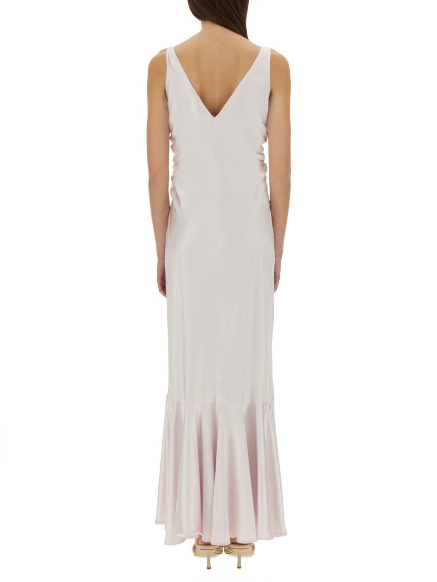 Katia Long Dress Pink Polyester