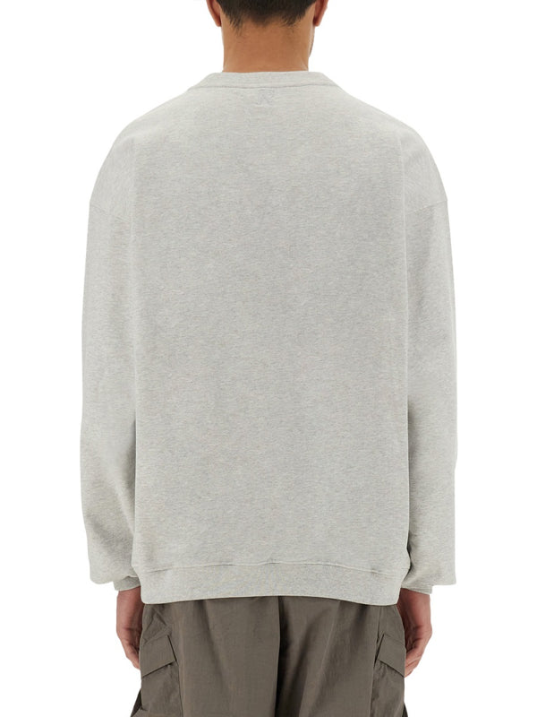 Grey Cotton Sweatshirt Initial Sweatshirts