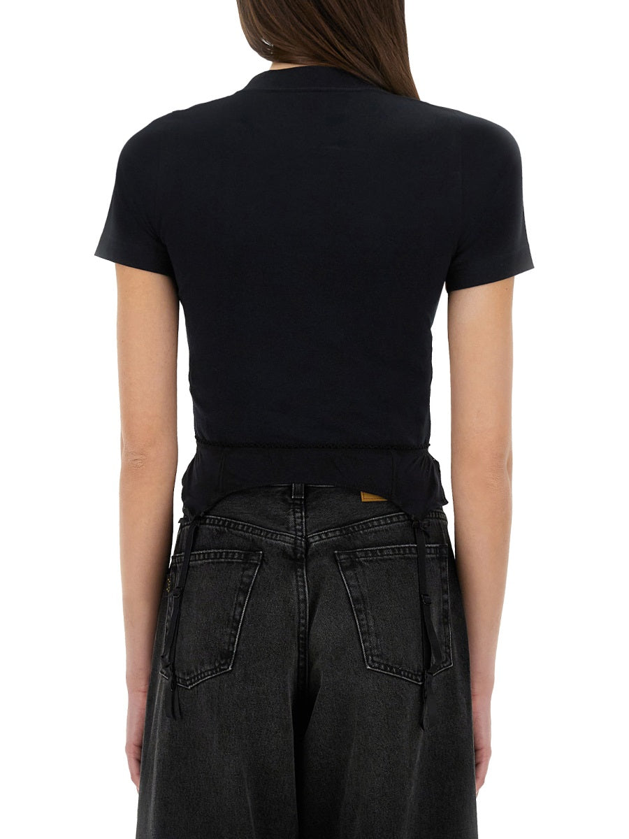 T-Shirt Lingerie Black Cotton T-shirts