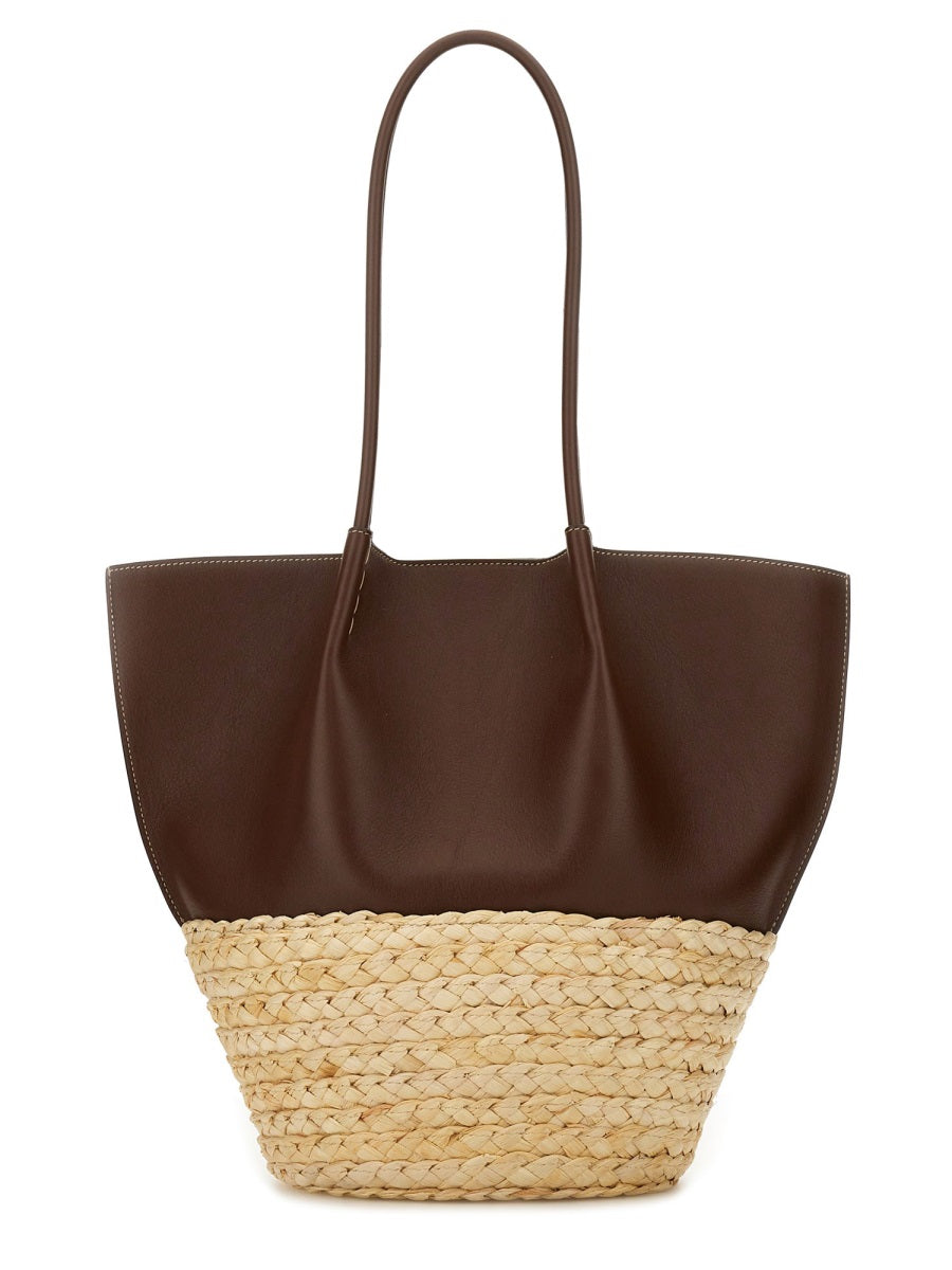 Medium Shopping Bag Brown Calfskin Shoulder