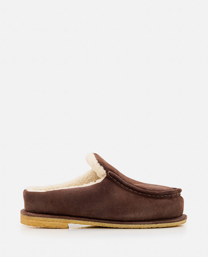 JW ANDERSON Flat shoes Brown Suede Leather