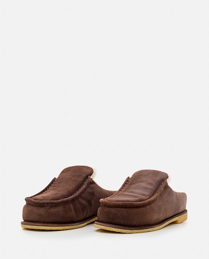 JW ANDERSON Flat shoes Brown Suede Leather