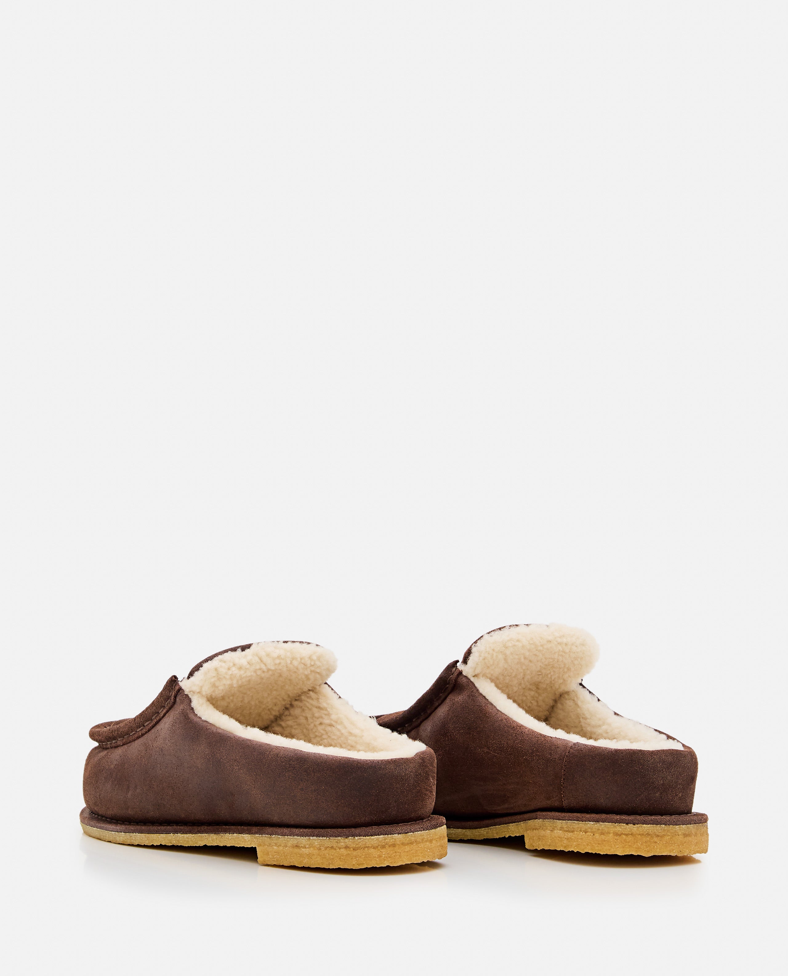 JW ANDERSON Flat shoes Brown Suede Leather