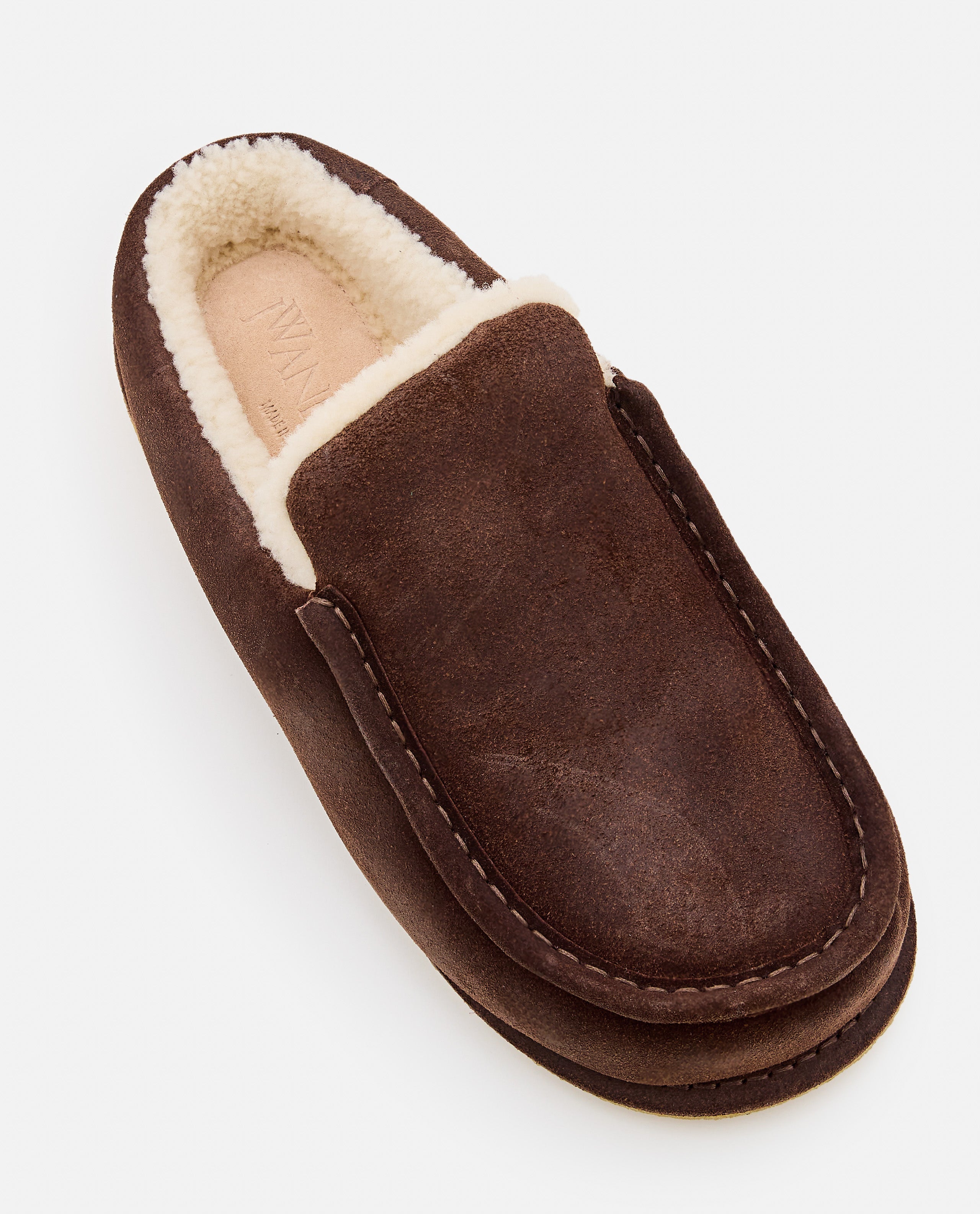 JW ANDERSON Flat shoes Brown Suede Leather