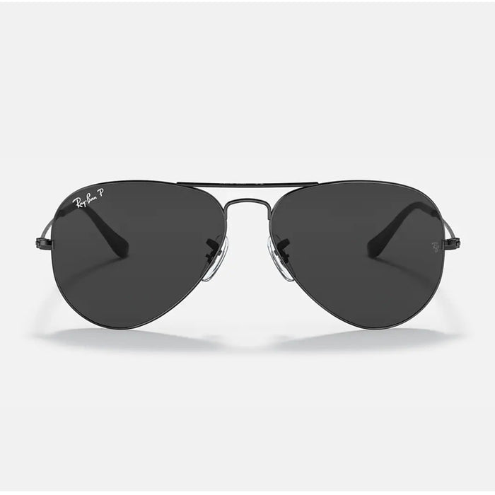 Aviator RB 3025 Polarized Nero Metal Occhiali Sole
