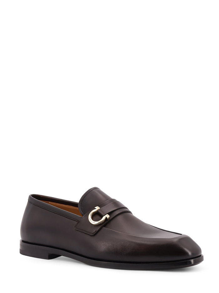 Ferragamo Flat Shoes Brown Pelle