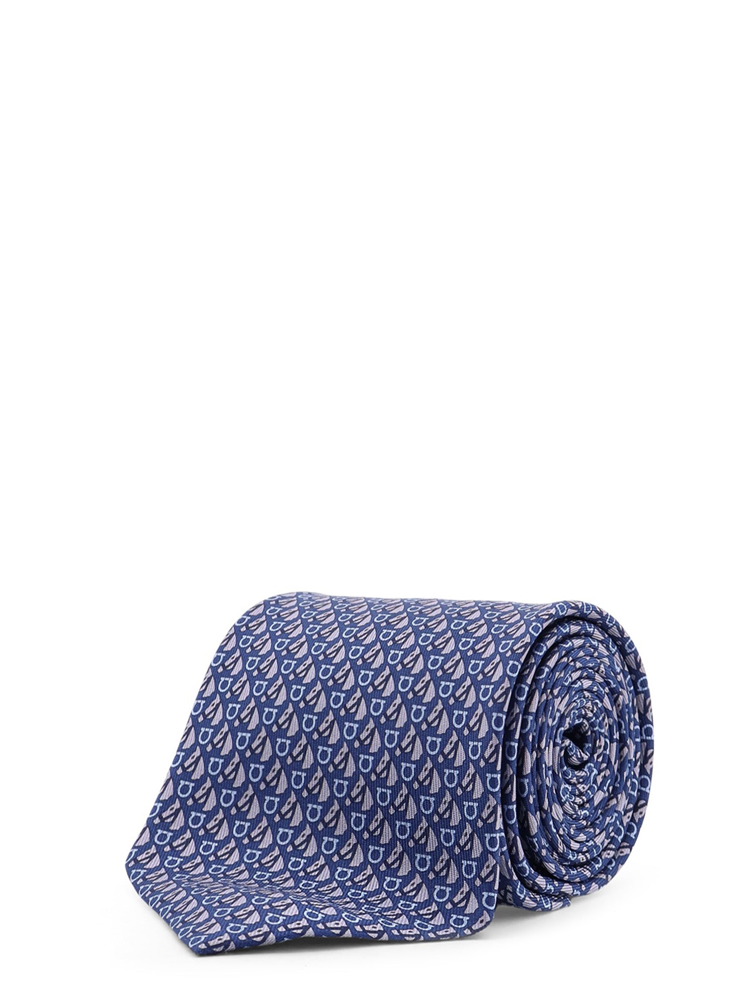 Ferragamo Ties Blue Seta