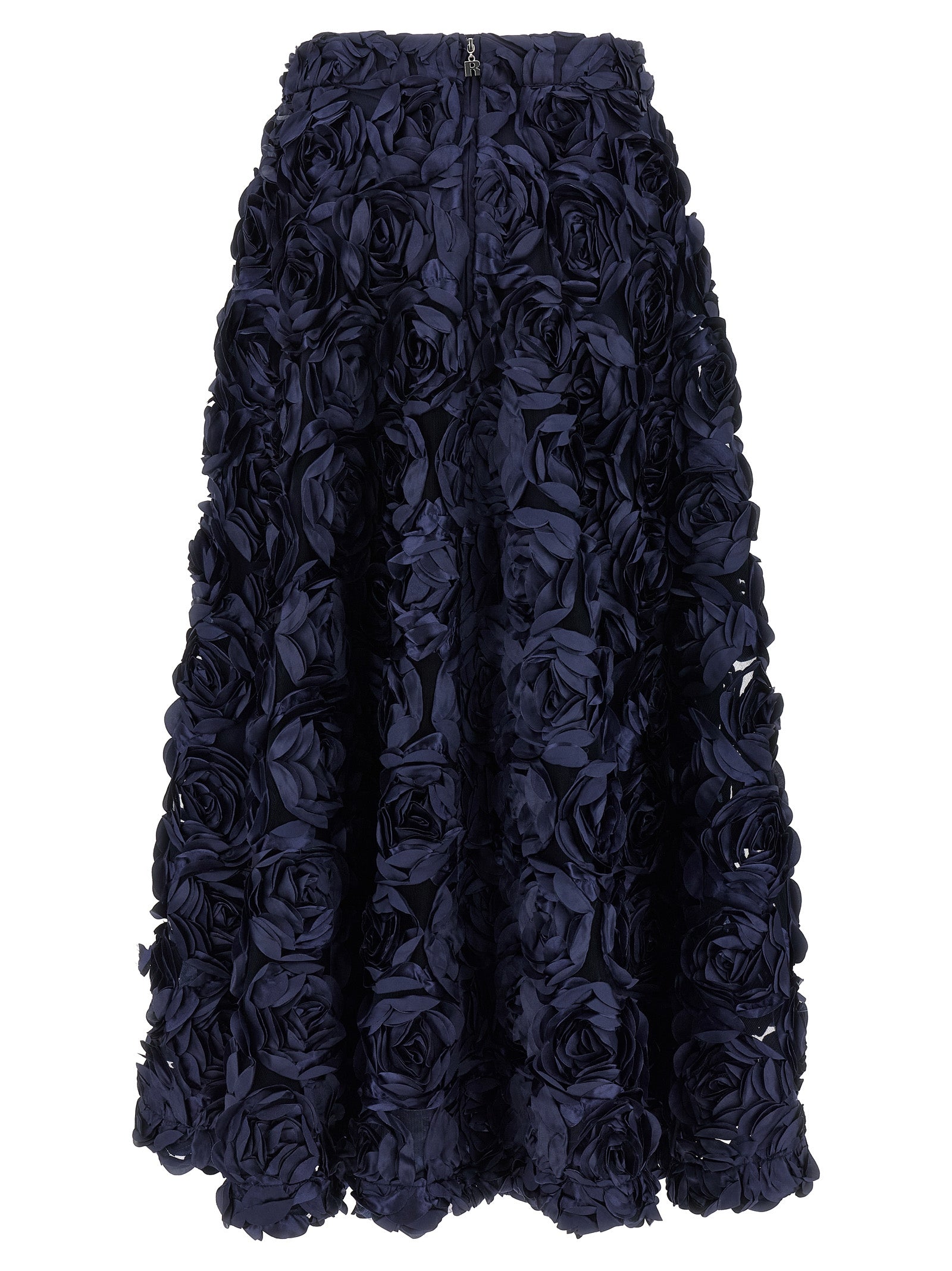 Maxi Sun Skirt Blue Polyester