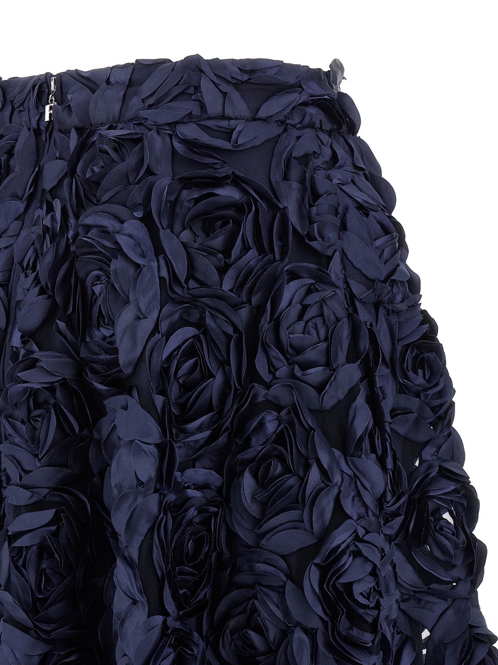 Maxi Sun Skirt Blue Polyester