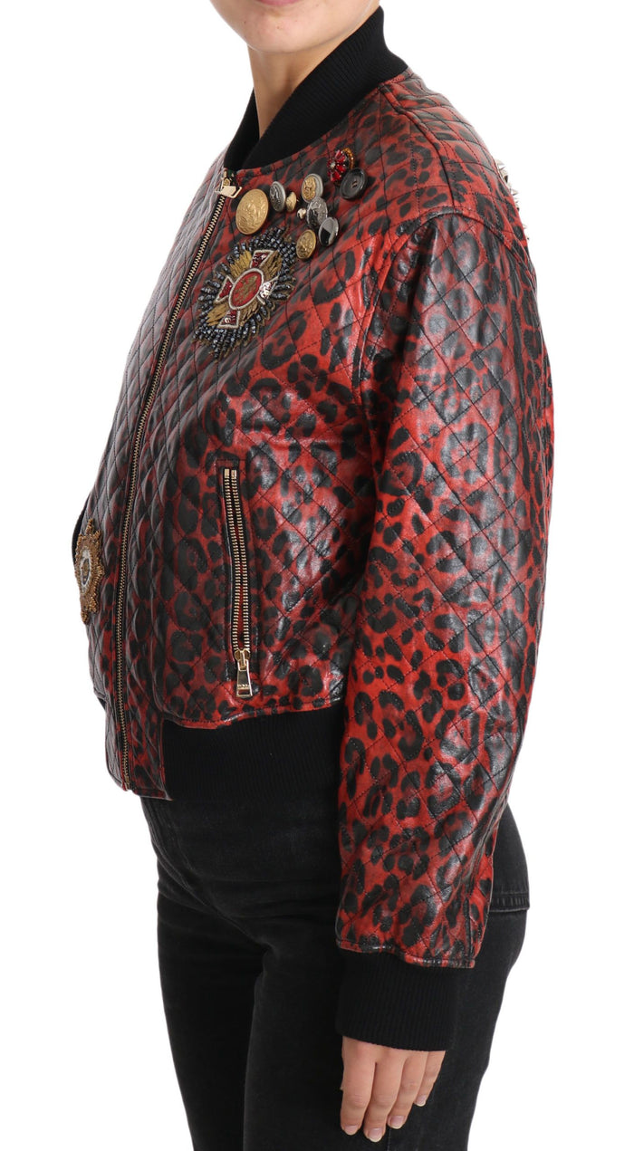 Dolce & Gabbana 90% lamb jacket in red