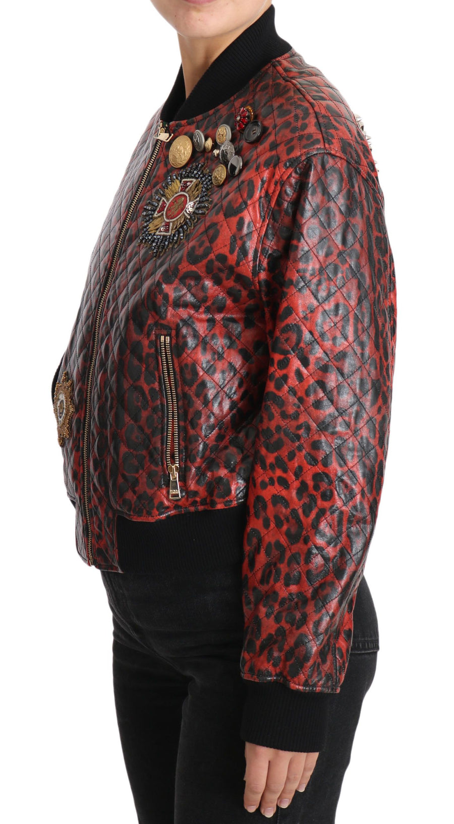 Dolce & Gabbana 90% lamb jacket in red