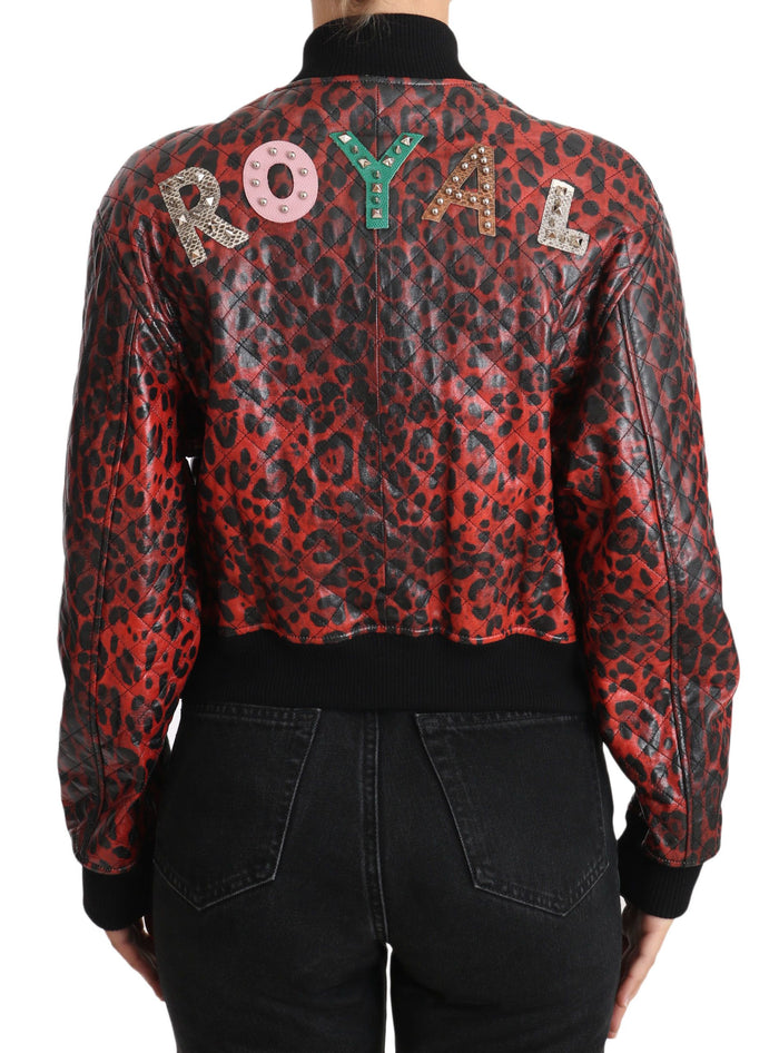 Dolce & Gabbana 90% lamb jacket in red — view 2