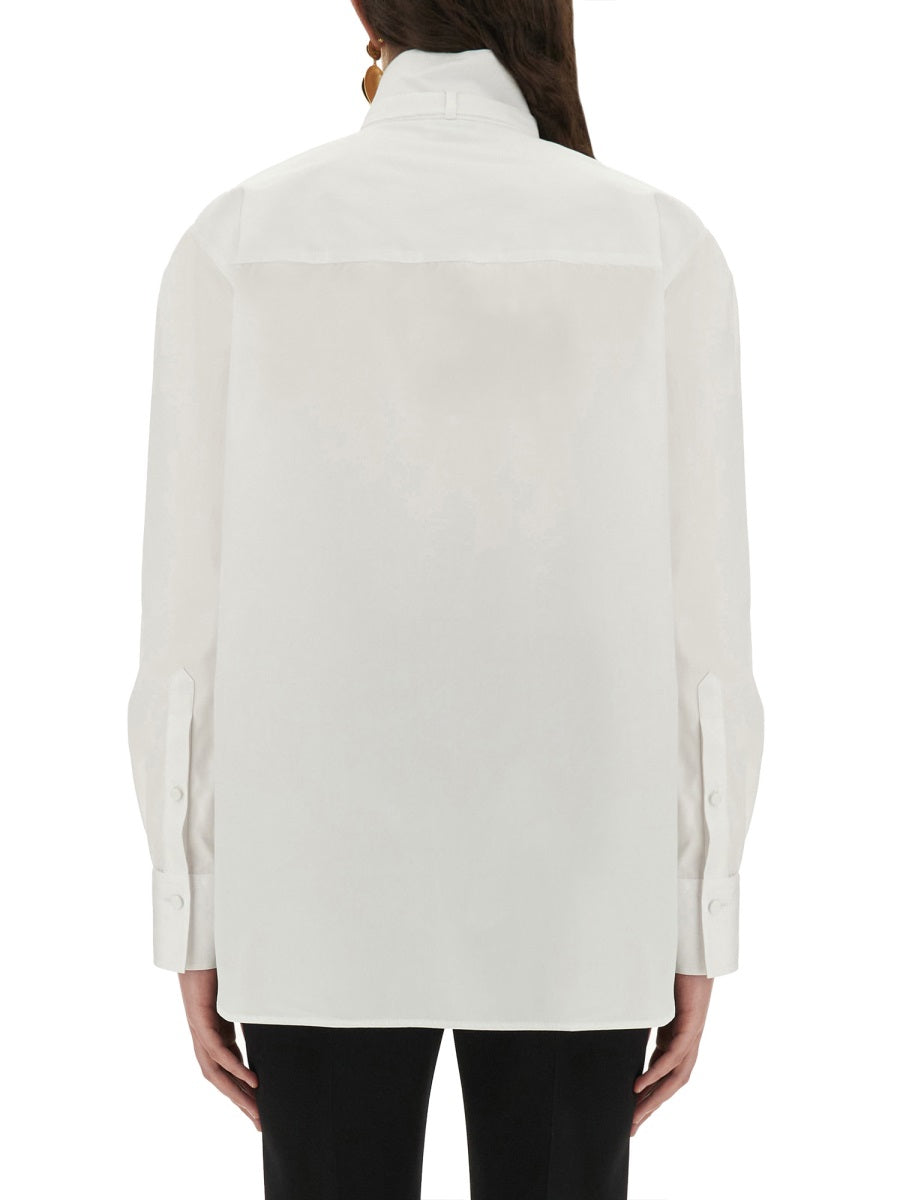 Tuxedo Shirt White Cotton