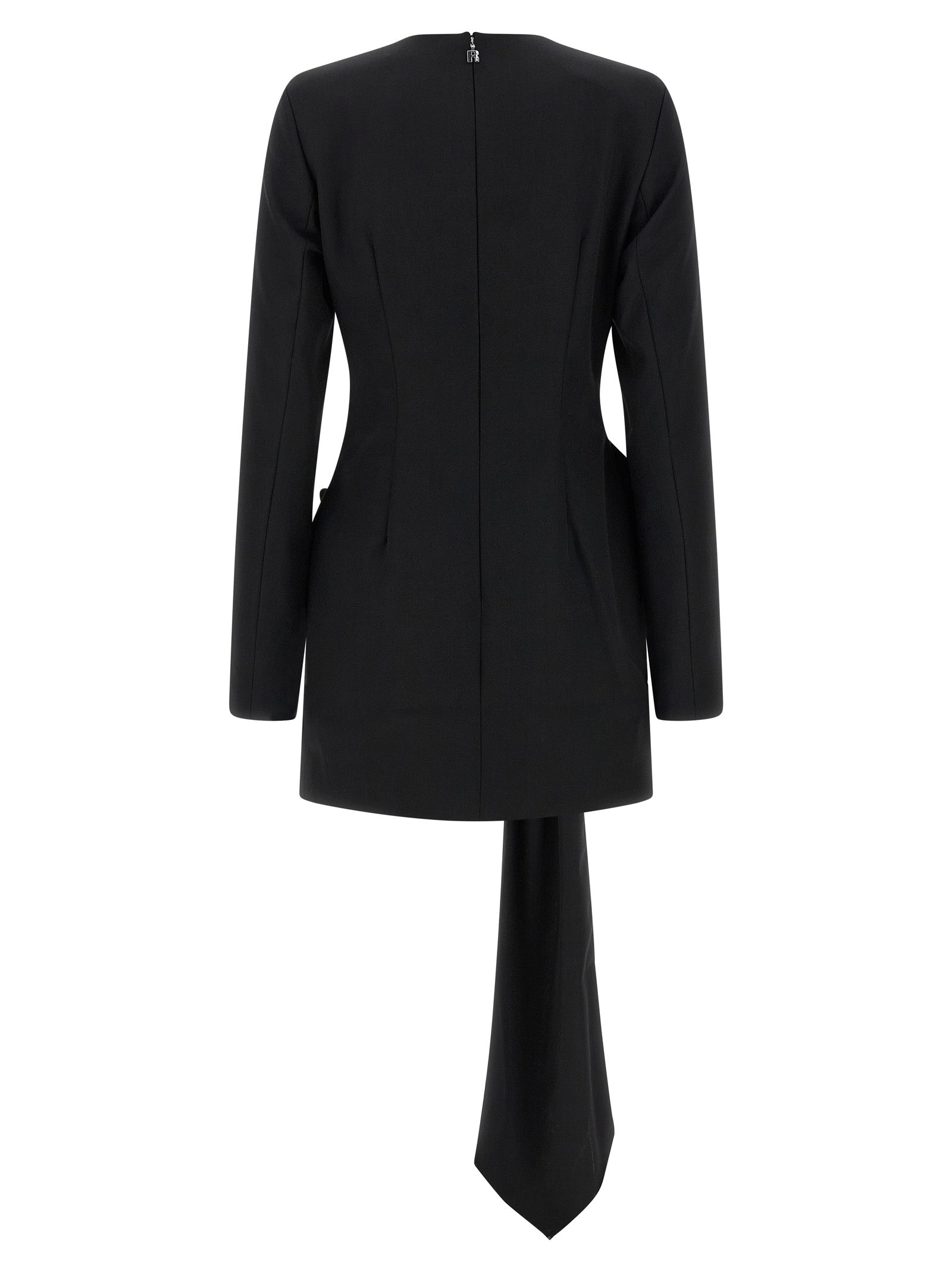 Maxi bow dress Black Polyester