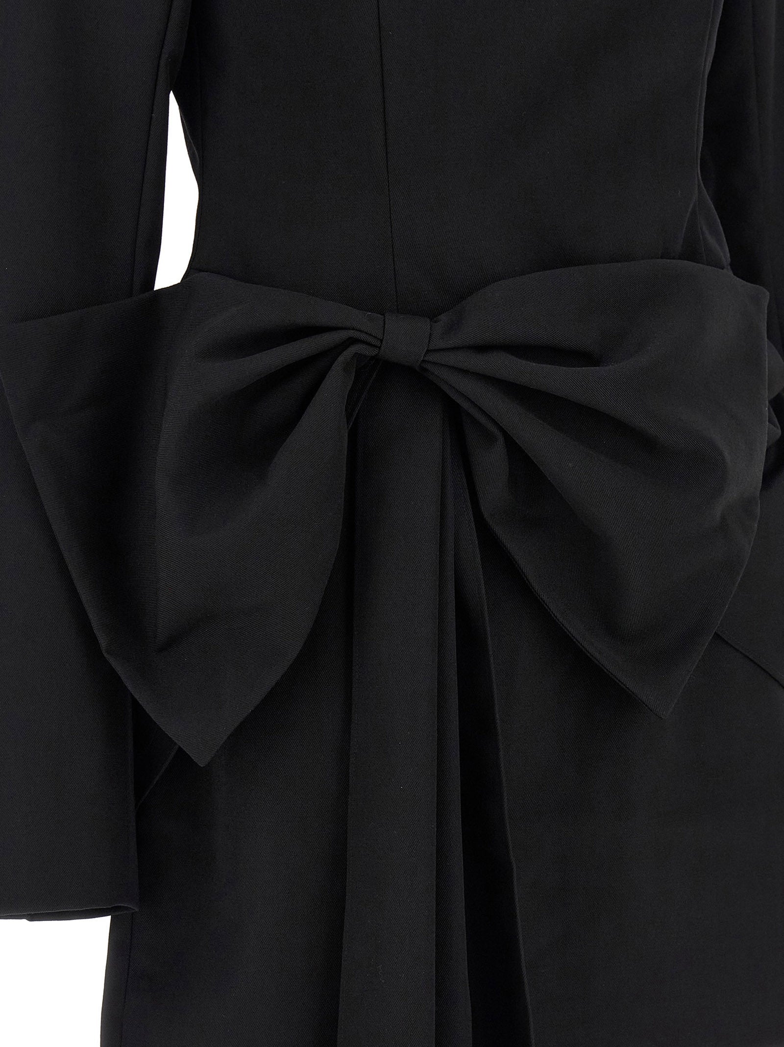 Maxi bow dress Black Polyester