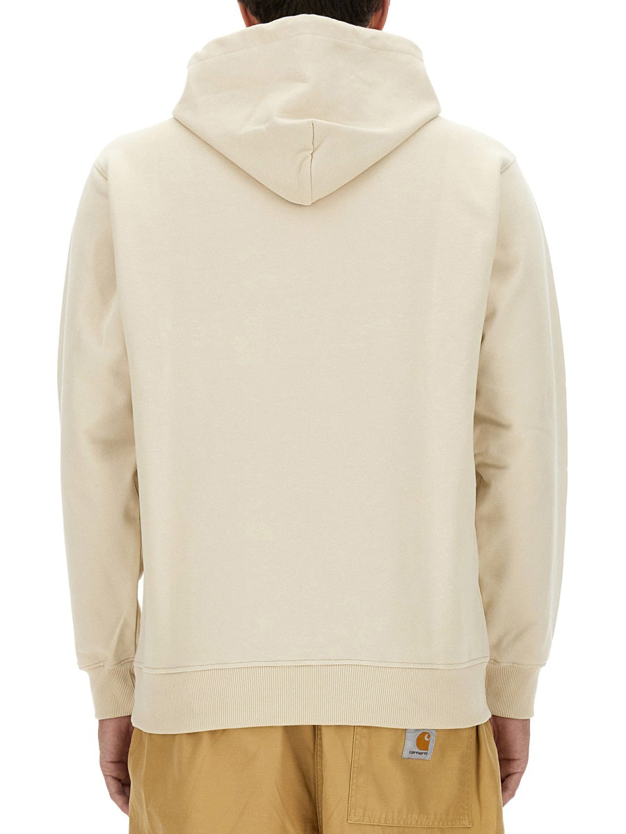Hoodie Beige Cotton Sweatshirts
