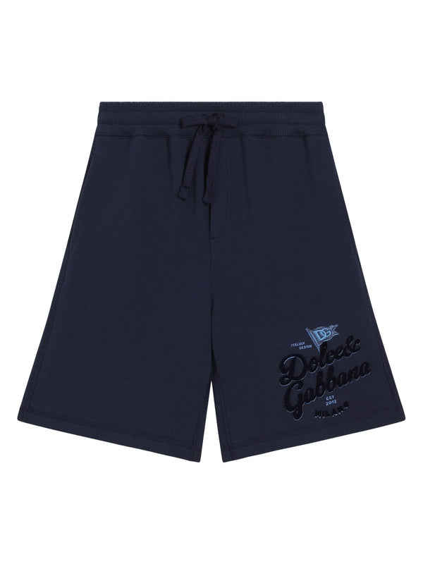 Bermuda Shorts Blue Cotton