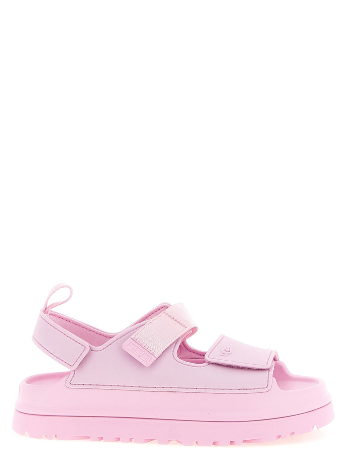 GoldenGlow sandals Pink Synthetic Textile