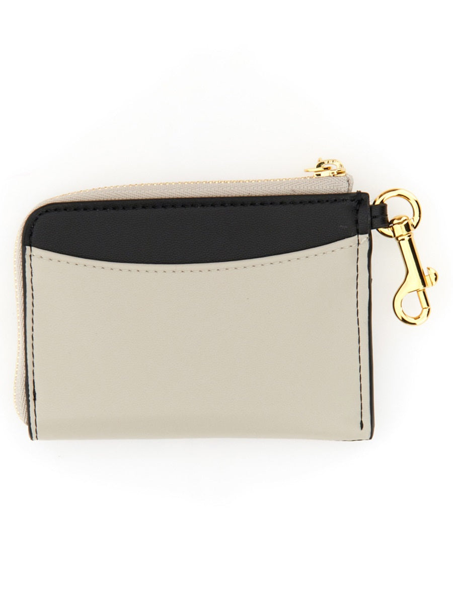 Wallet With Logo Black Polyurethane & Purses