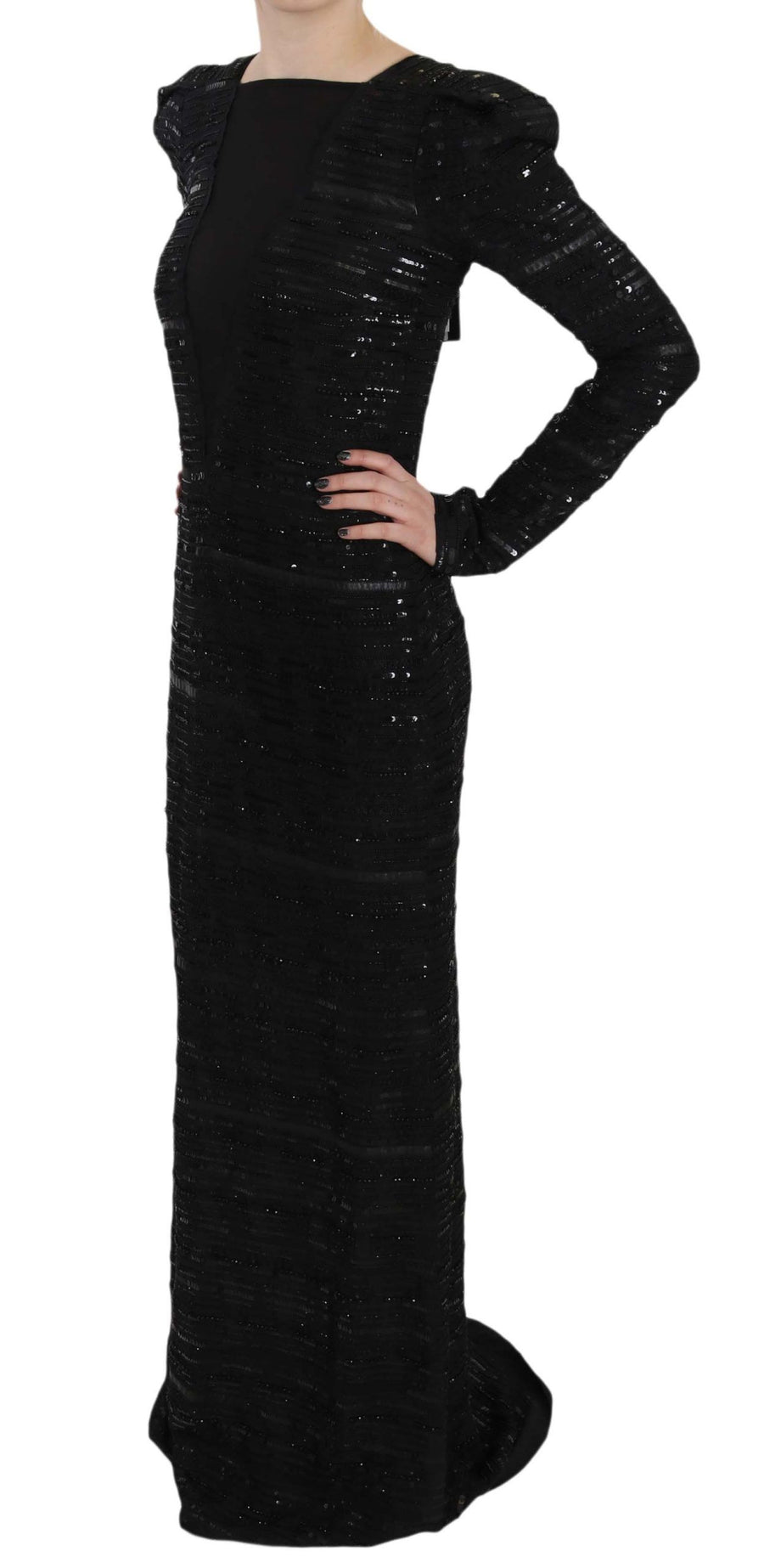 John Richmond 100% Silk gown in black