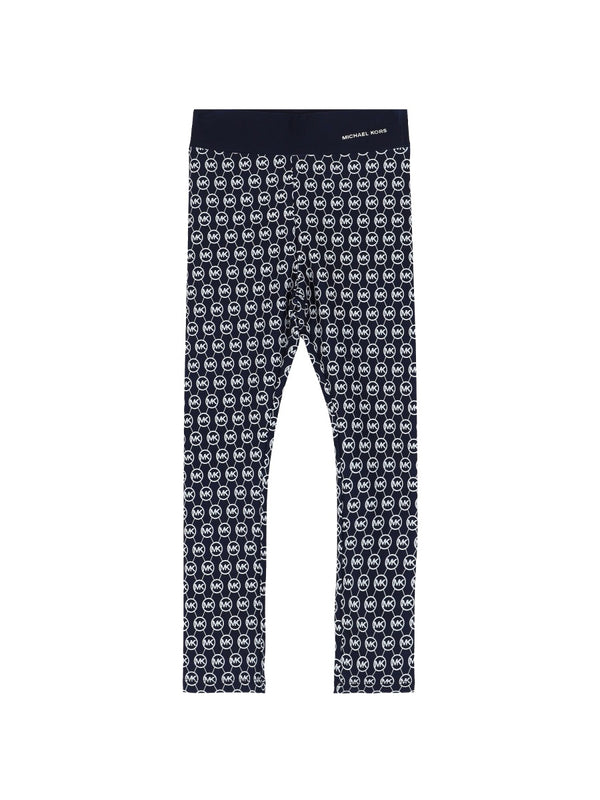 Leggings Blue Polyamide Elastane Trousers