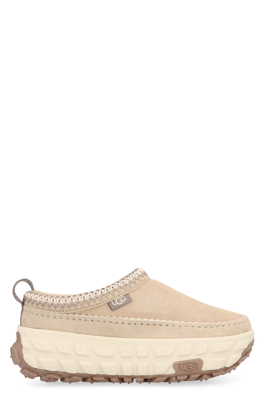 Venture Daze Sabot Slippers Sand Sheepskin And Suede; Eva Sole