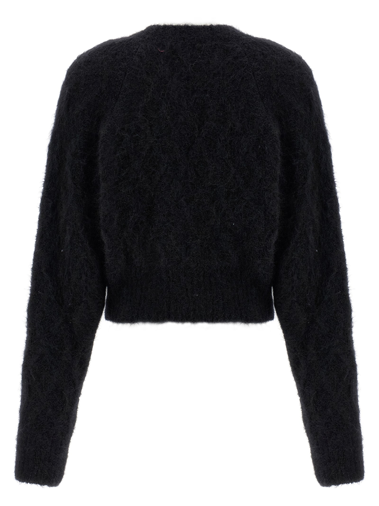 Flufy Knit cardigan Black Sweater, Cardigans